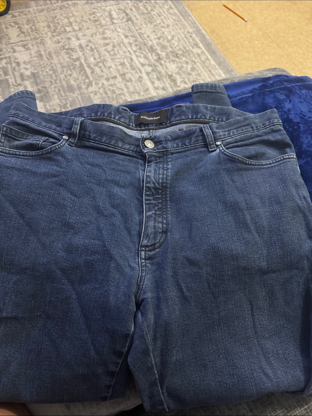 Ermenegildo Zegna Indigo Blue Relaxed Jeans